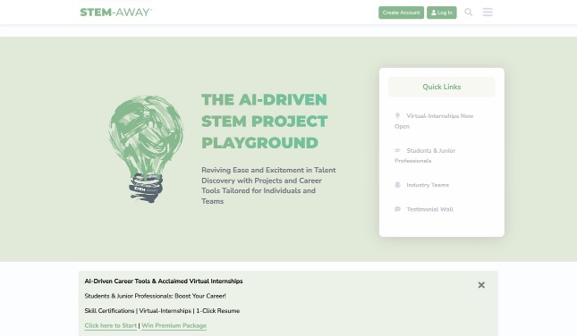 STEM-Away Discourse forum homepage